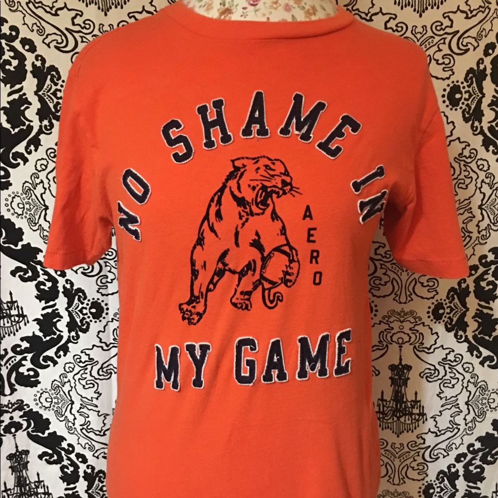 Aeropostale Orange vintage T-shirt - Picture 2 of 5
